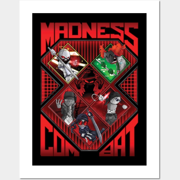 Madness combat ALL 6 MAIN CHARACTERS ART Wall Art by Renovich